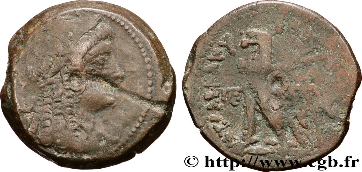 ÉGYPTE - ROYAUME LAGIDE - PTOLÉMÉE VI PHILOMÉTOR Trihemiobole TB+
