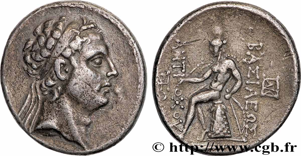 SYRIE - ROYAUME SÉLEUCIDE - ANTIOCHUS IV ÉPIPHANES Tétradrachme TTB+/TTB