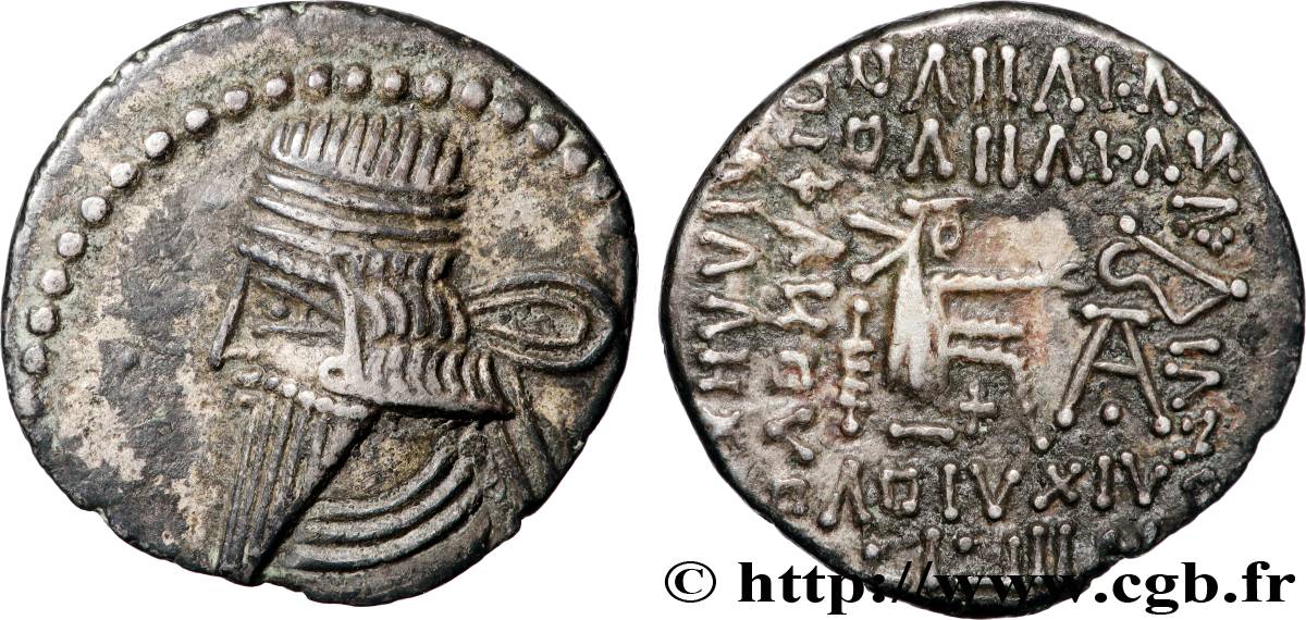 ROYAUME PARTHE - VOLOGÈSE III Drachme TTB+