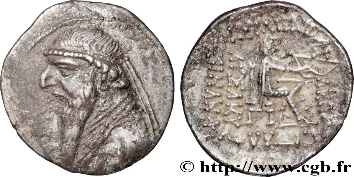 ROYAUME PARTHE - MITHRIDATE II Drachme TTB