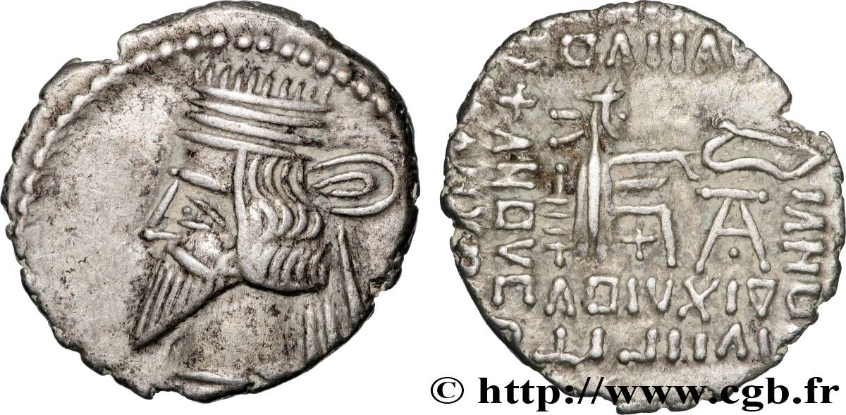 ROYAUME PARTHE - VOLOGÈSE III Drachme TTB+