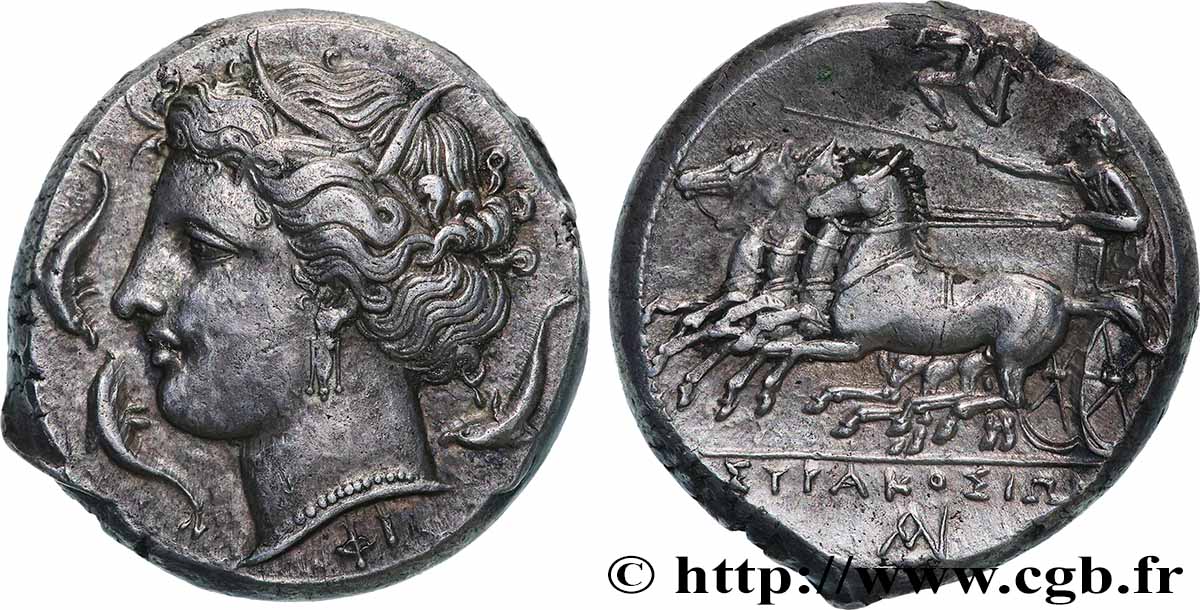 SICILE - SYRACUSE Tétradrachme SUP/TTB+