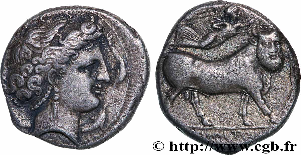 CAMPANIE - NEAPOLIS (NAPLES) Nomos, statère ou didrachme TTB+