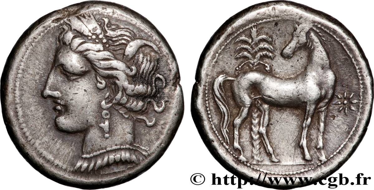 ZEUGITANE - CARTHAGE Shekel TTB+/TTB