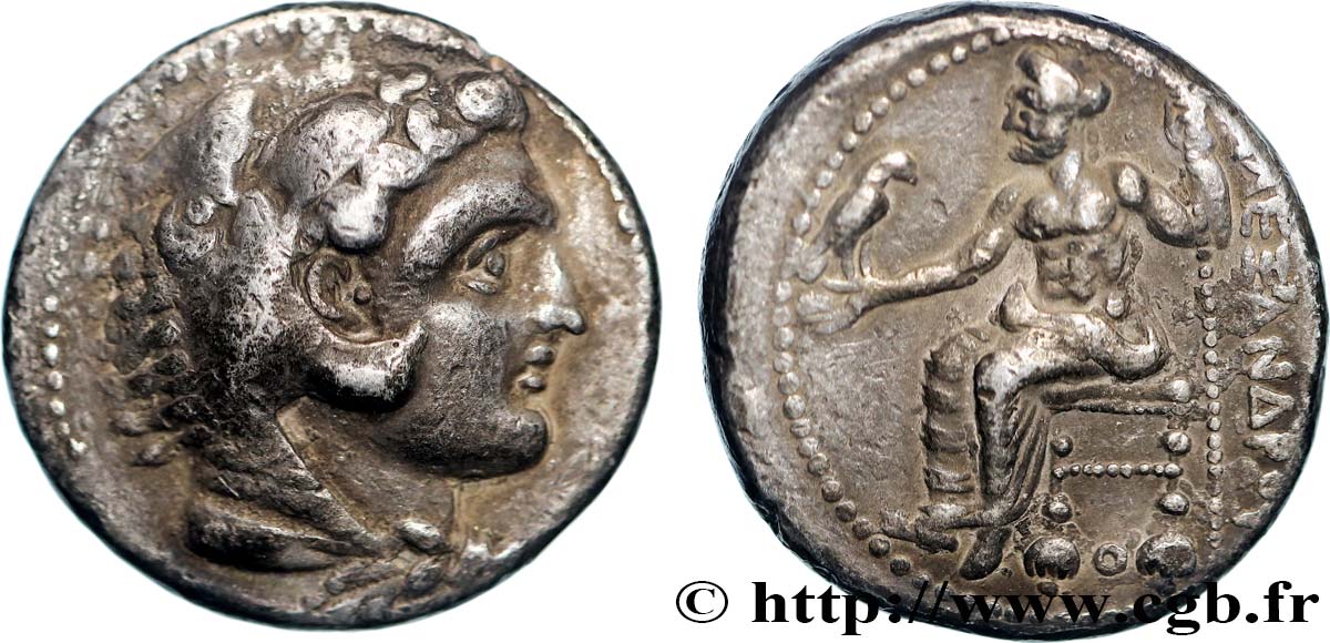 MACÉDOINE - ROYAUME DE MACÉDOINE - ALEXANDRE III LE GRAND Tétradrachme TTB