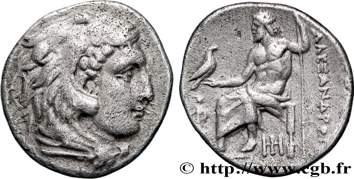 MACÉDOINE - ROYAUME DE MACÉDOINE - ALEXANDRE III LE GRAND Drachme TTB+