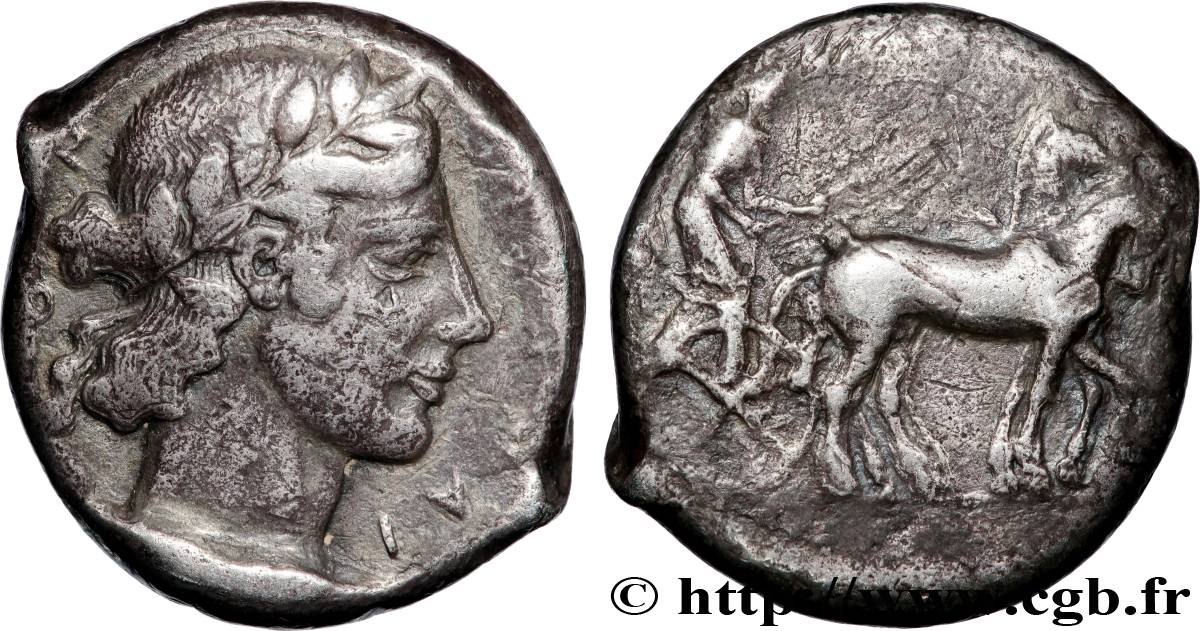 SICILY - KATANE Tétradrachme XF