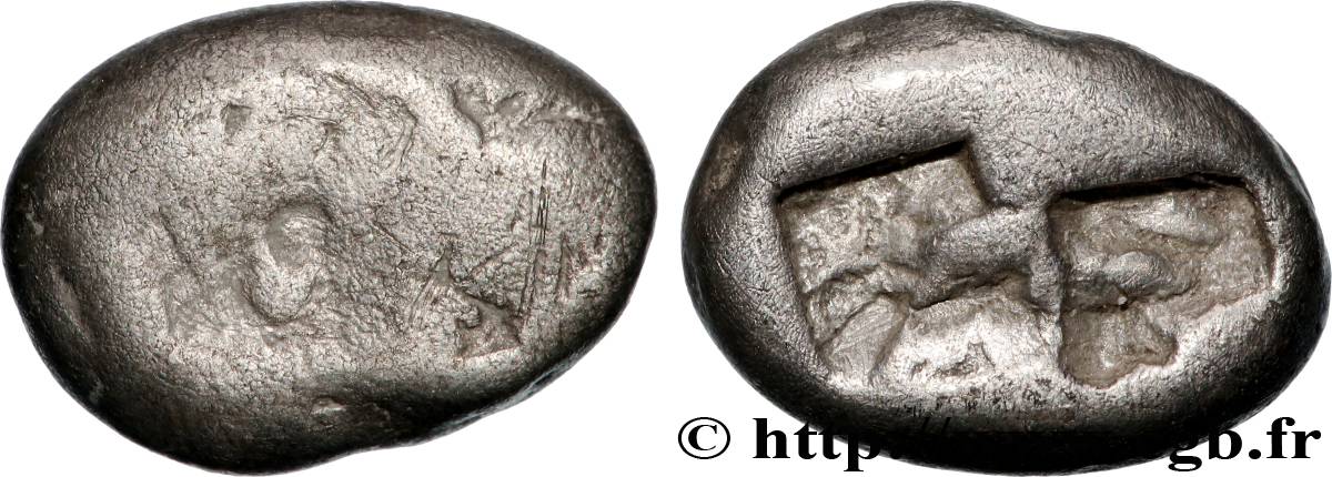 LYDIA - LYDIAN KINGDOM - CROESUS Tiers de statère VF
