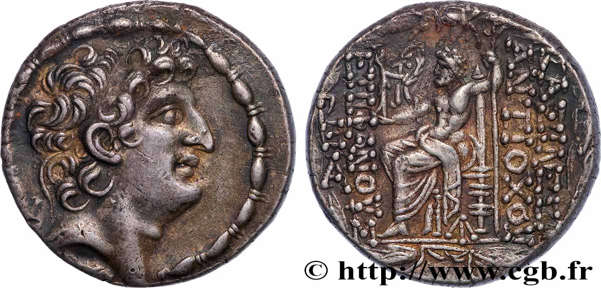 SYRIA - SELEUKID KINGDOM - ANTIOCHOS VIII GRYPOS Tétradrachme AU