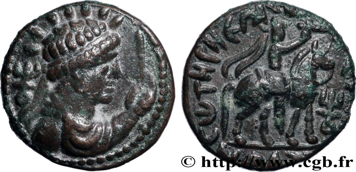 INDO-PARTIA - ROYAUME INDO-PARTHE - ROI INCONNU Tétradrachme XF