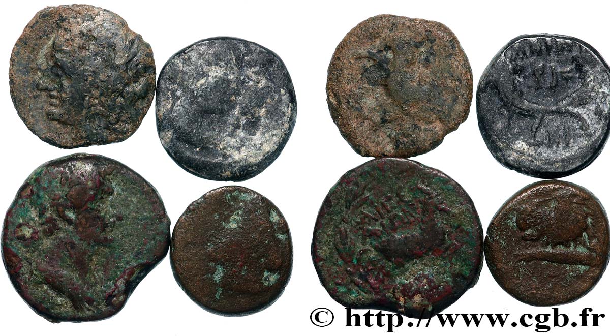 LOTS Lot de quatre monnaies lot