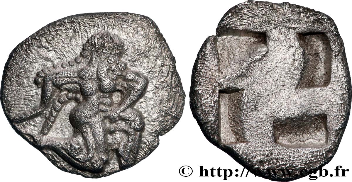 THRACE - ÎLES DE THRACE - THASOS Dixième de statère ou trihemiobole SUP