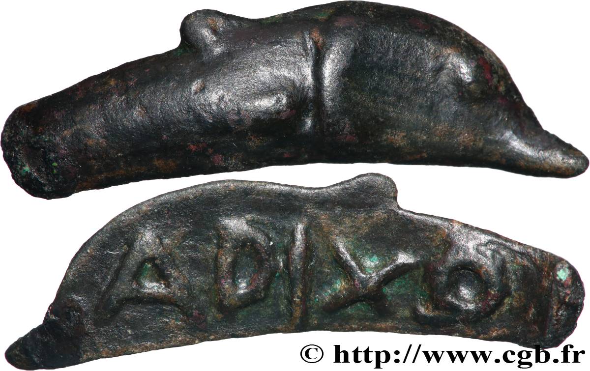 SARMATIE - OLBIA Dauphin épigraphe TTB