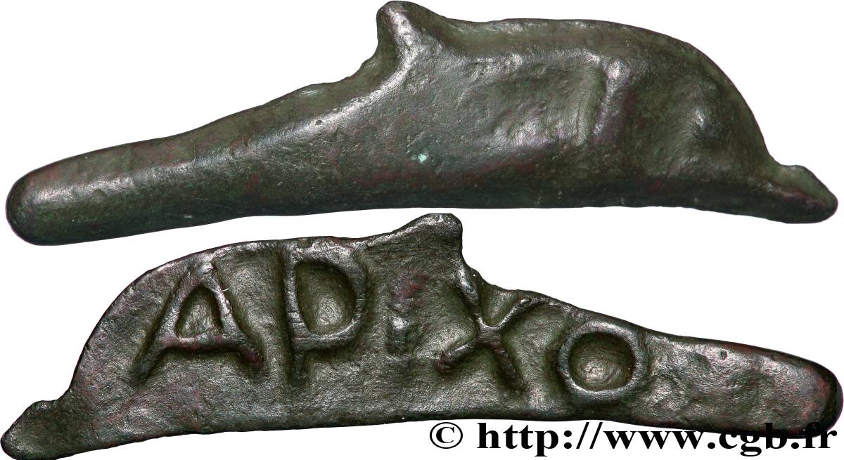 SARMATIEN - OLBIA Dauphin épigraphe SS