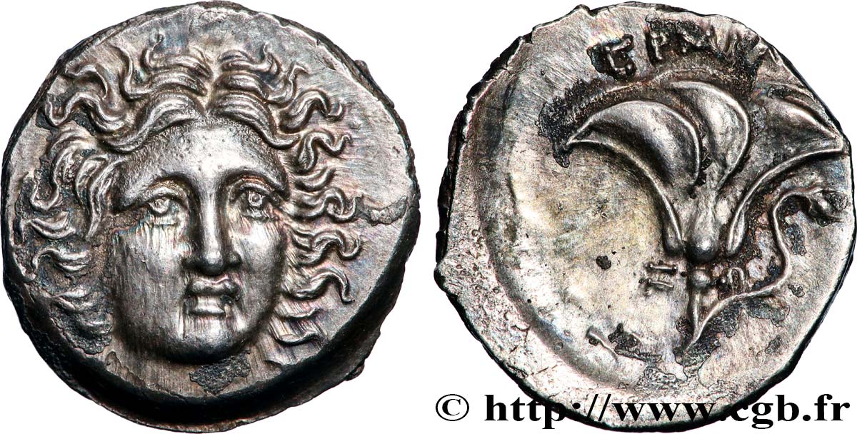 CARIA - CARIAN ISLANDS - PERAIA OF RHODES Drachme MS/AU