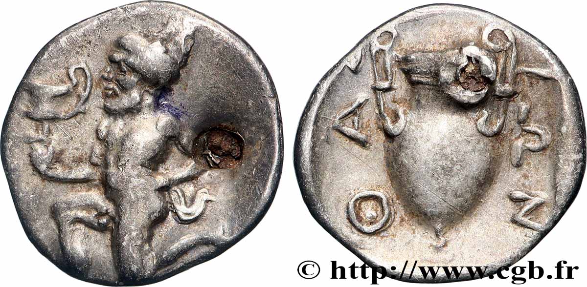 THRACE - THRACIAN ISLANDS - THASOS Trihemiobole XF