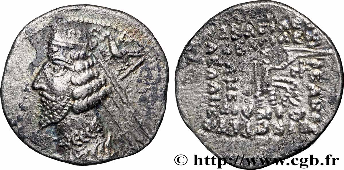 ROYAUME PARTHE - PHRAATES IV Drachme TTB+/TTB