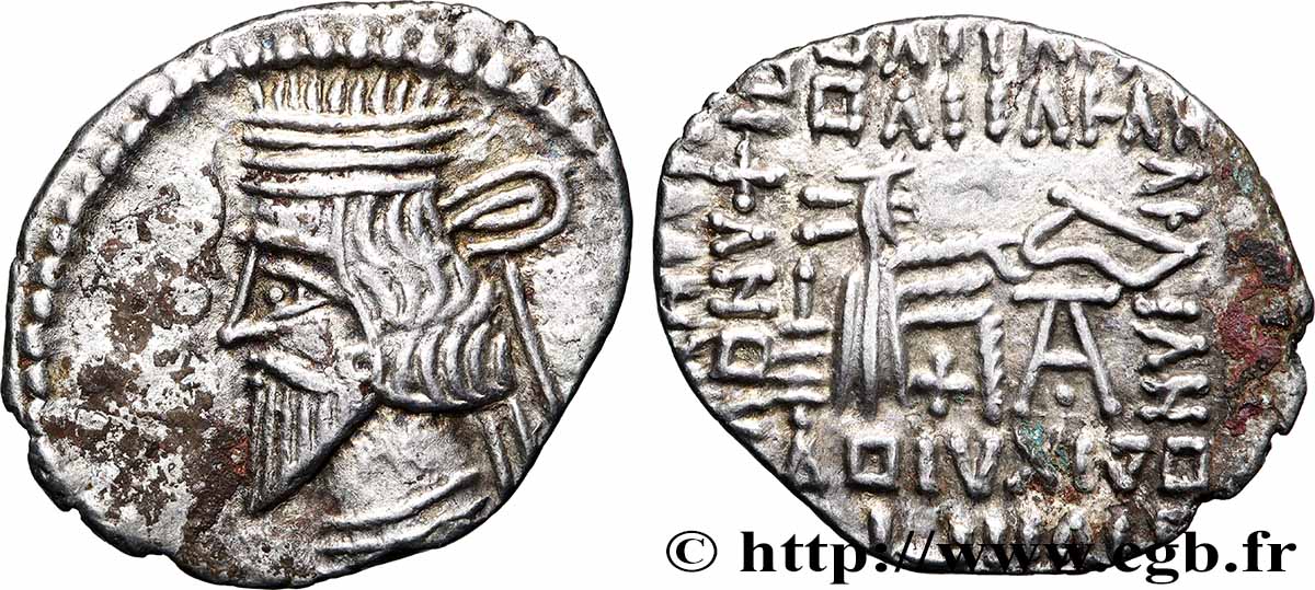 ROYAUME PARTHE - VOLOGÈSE III Drachme TTB+