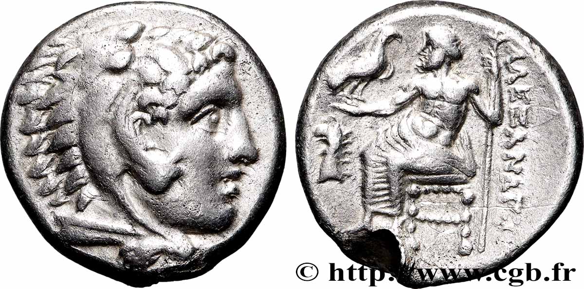 MACÉDOINE - ROYAUME DE MACÉDOINE - ALEXANDRE III LE GRAND Drachme TTB+/TTB