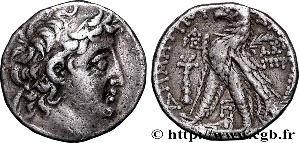 SYRIE - ROYAUME SÉLEUCIDE - DÉMÉTRIUS II NICATOR Tétradrachme TTB