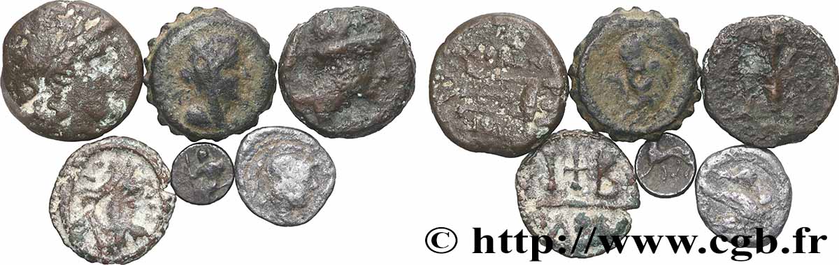 LOTS Lot de six monnaies lot