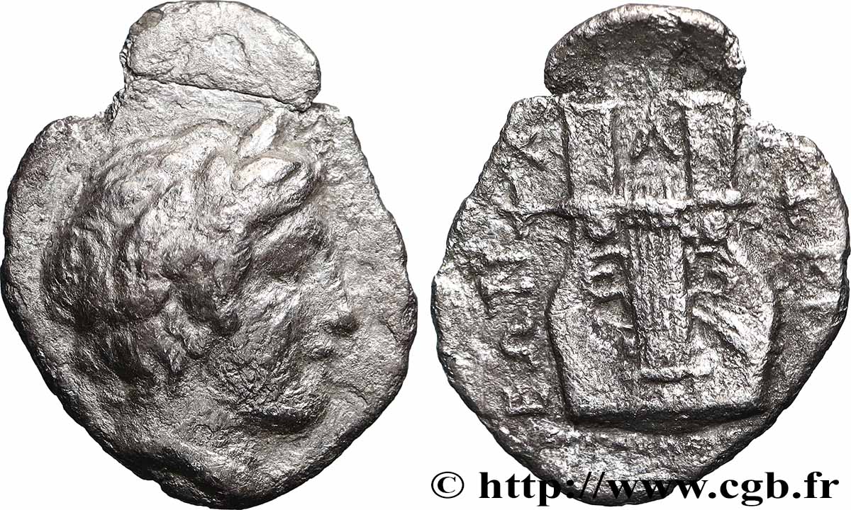 MAKEDONIEN - CHALKIDISCHEN BUND - OLYNTH Tetrobole fSS