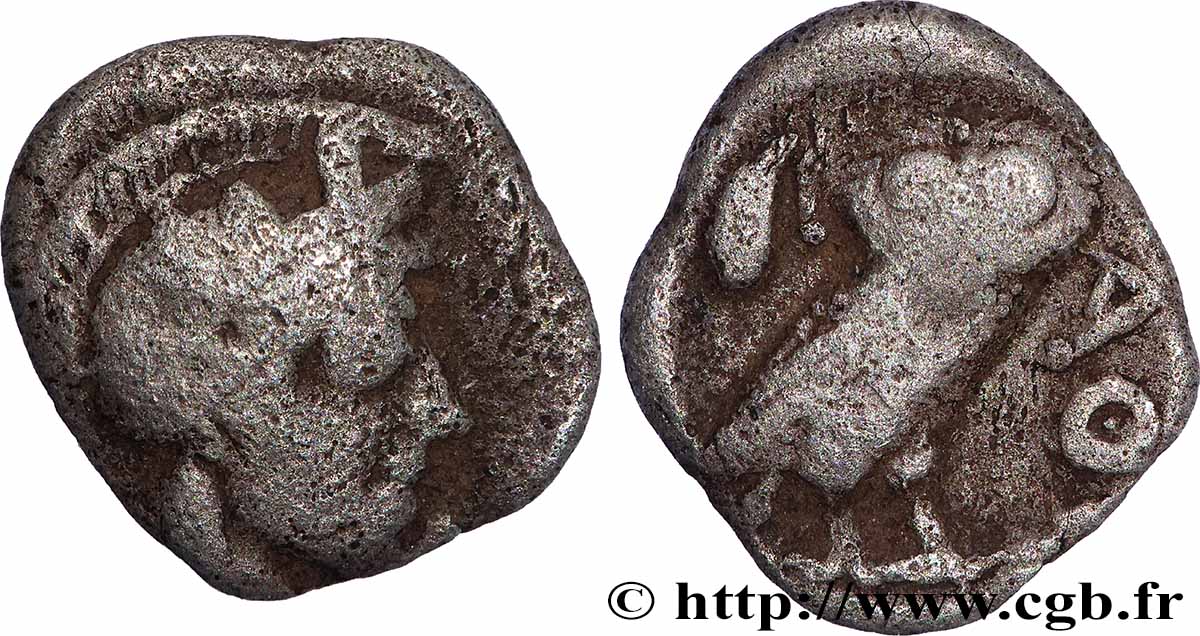 ATTIQUE - ATHÈNES Obole TTB