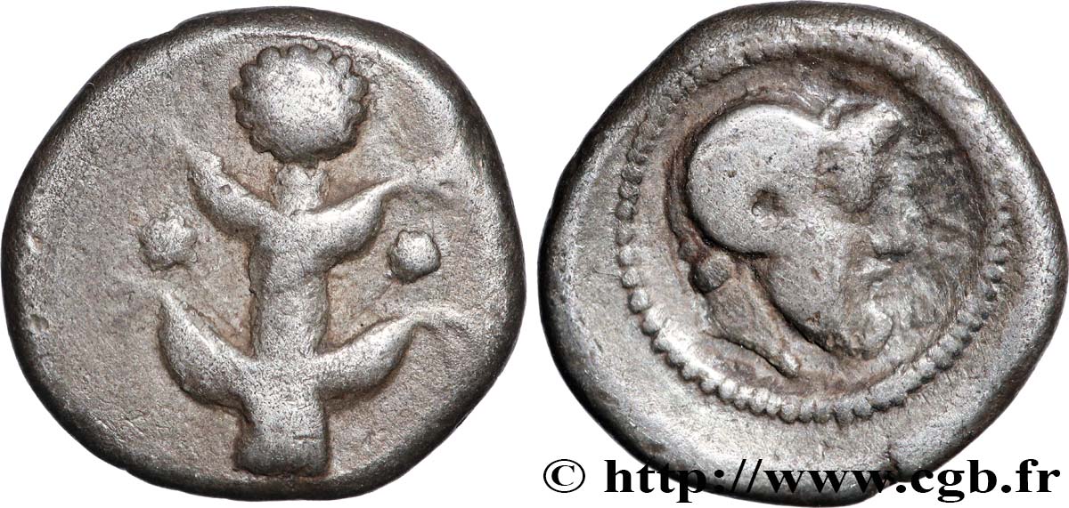 KYRENAICA - KYRENE Drachme fSS