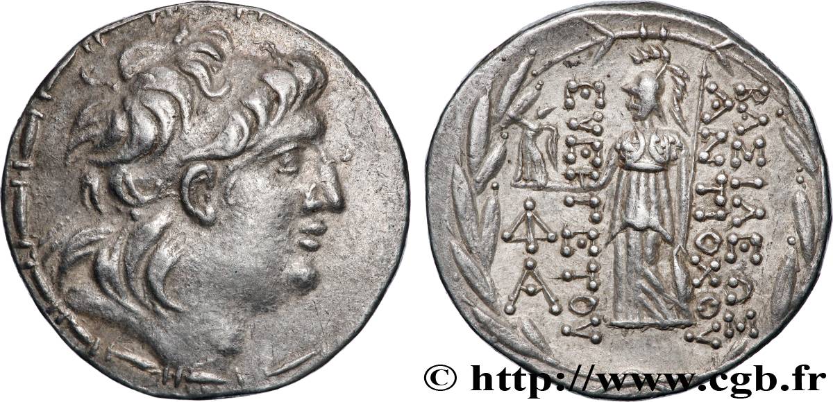 SYRIE - ROYAUME SÉLEUCIDE - ANTIOCHUS VII SIDETES Tétradrachme TTB+