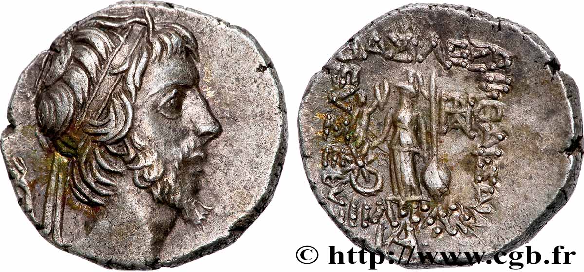 CAPPADOCE - ROYAUME DE CAPPADOCE - ARIOBARZANES III EUSEBES PHILOROMAIOS Drachme SUP/TTB+