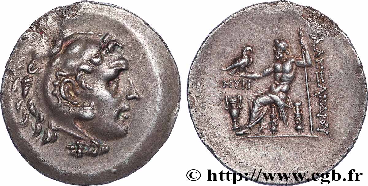 ÉOLIDE - MYRHINA Tétradrachme TTB+/SUP