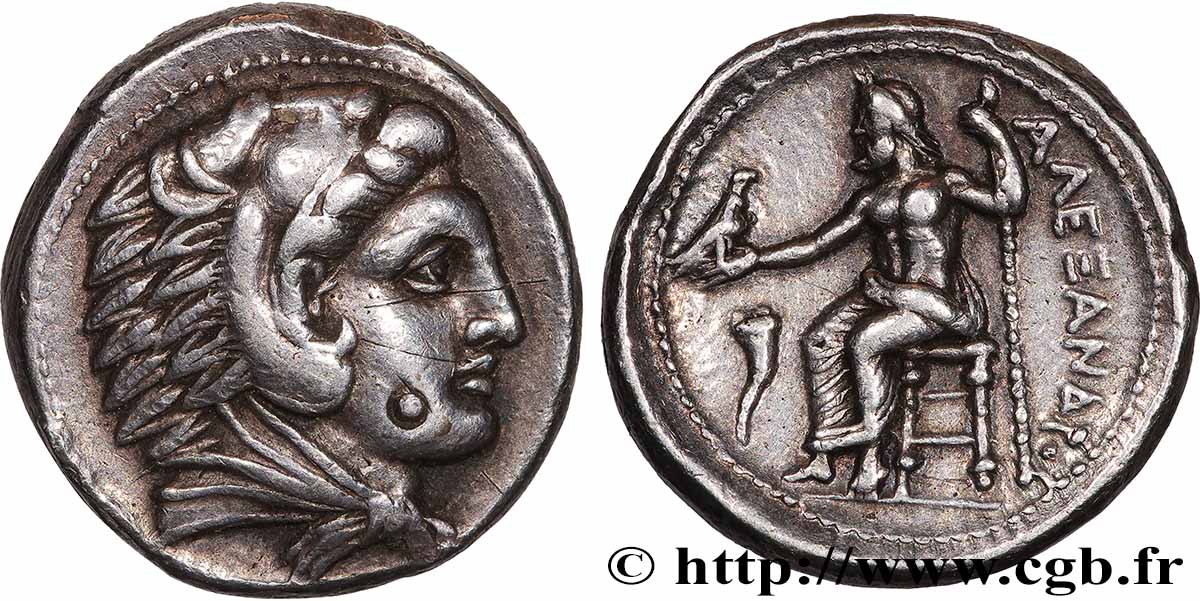 MACÉDOINE - ROYAUME DE MACÉDOINE - ALEXANDRE III LE GRAND Tétradrachme SUP/TTB+
