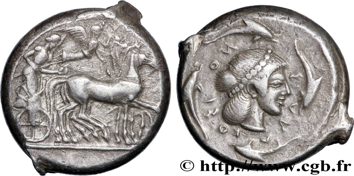 SICILE - SYRACUSE Tétradrachme TTB/TTB+