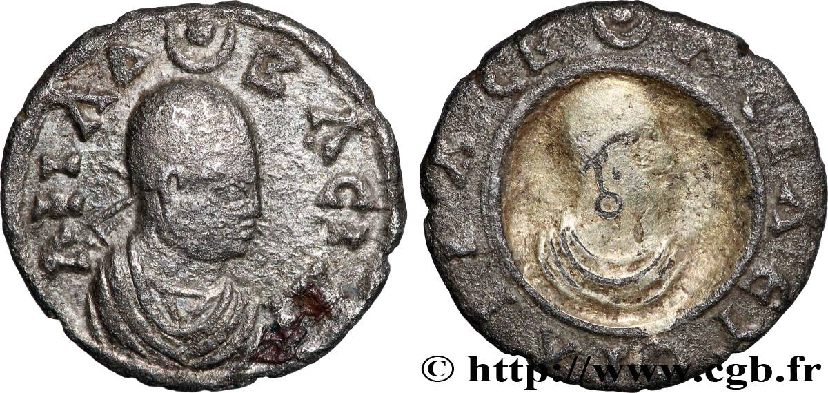 AXOUM - ROYAUME AXOUMITE - APHILAS Monnaie d’argent aux portraits TTB/TB+