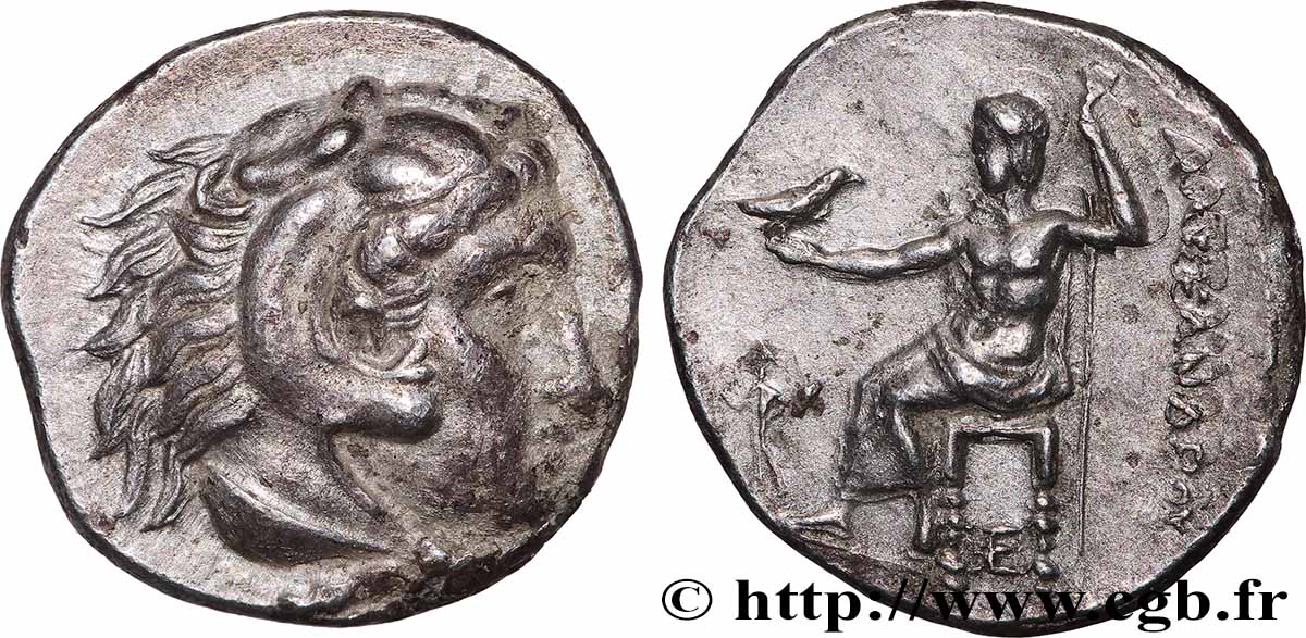 MACÉDOINE - ROYAUME DE MACÉDOINE - ALEXANDRE III LE GRAND Drachme TTB+
