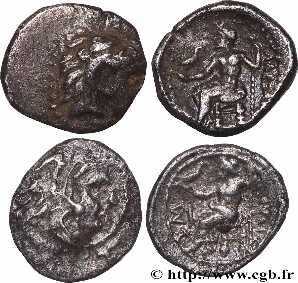 LOTS Lot de deux oboles au type d’Alexandre lot