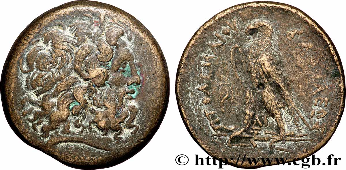 ÉGYPTE - ROYAUME LAGIDE - PTOLÉMÉE IV PHILOPATOR Octochalque TTB/TB+