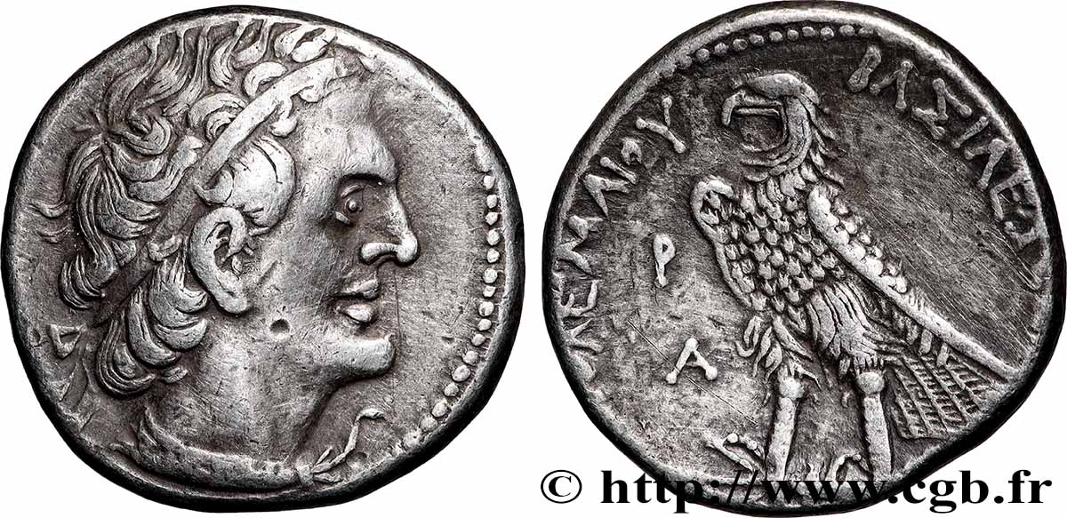 ÄGYPTEN - PTOLEMÄISCHES KÖNIGREICH ÄGYPTEN - PTOLEMAIOS I SOTER Tétradrachme fVZ