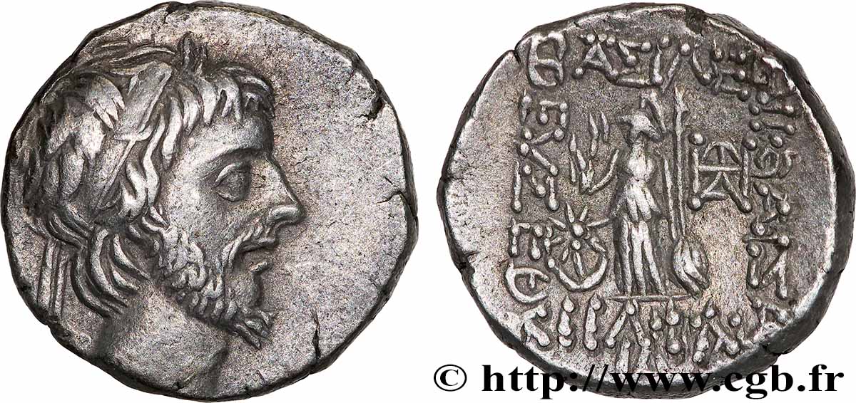 CAPPADOCE - ROYAUME DE CAPPADOCE - ARIOBARZANES III EUSEBES PHILOROMAIOS Drachme SUP/TTB+
