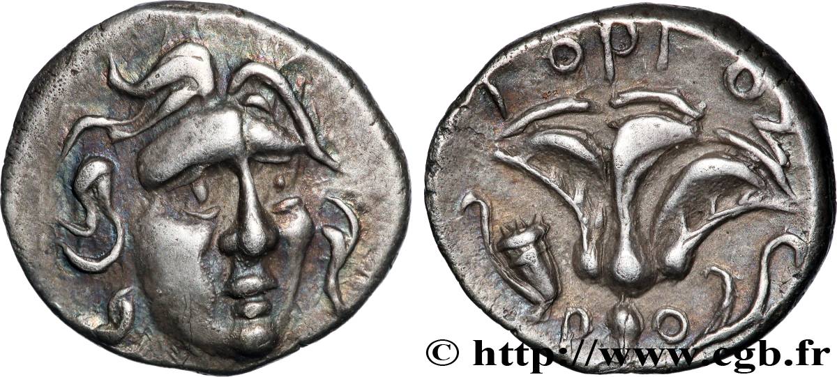 CARIE - ÎLES DE CARIE - RHODES Drachme TTB+