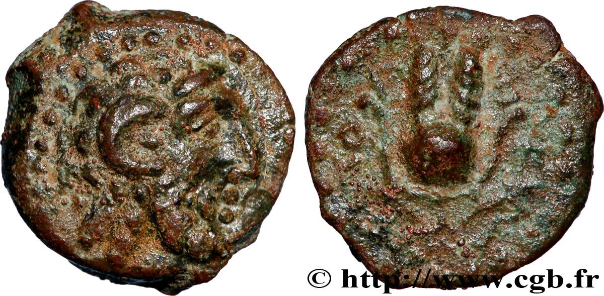 ÉGYPTE - ROYAUME LAGIDE - PTOLÉMÉE IX SOTER II ET CLÉOPÂTRE III Chalque TTB+