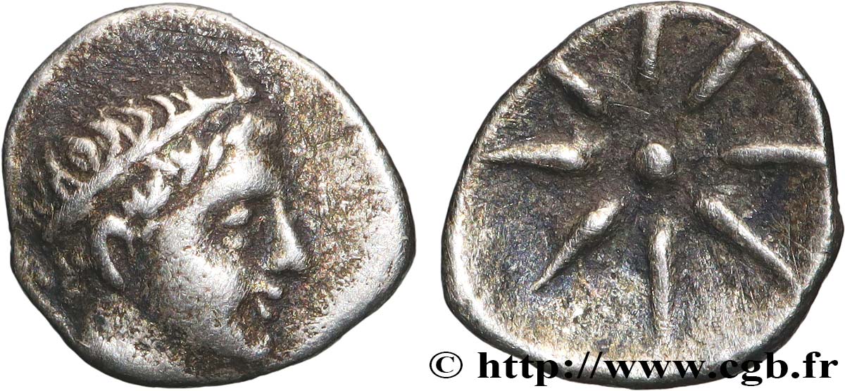 KYRENAICA - KYRENE Hemiobole XF/AU