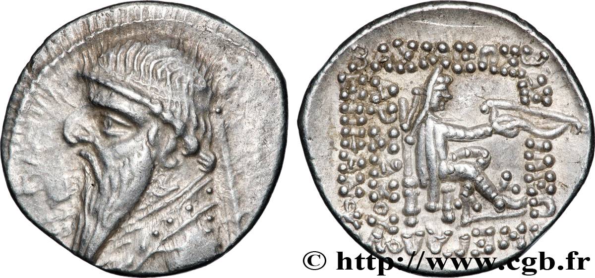 ROYAUME PARTHE - MITHRIDATE II Drachme SUP