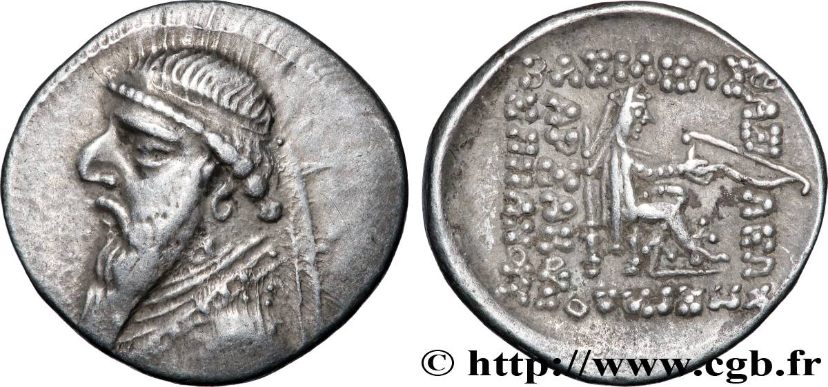 ROYAUME PARTHE - MITHRIDATE II Drachme TTB+/SUP