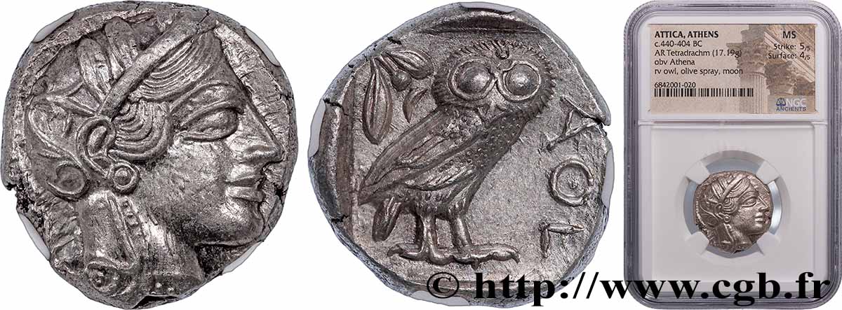 ATTICA - ATHENS Tétradrachme MS