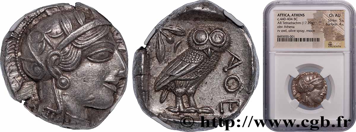 ATTICA - ATHENS Tétradrachme MS