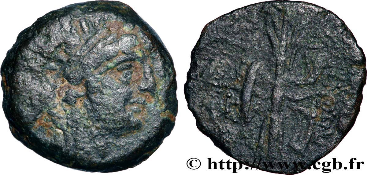 SYRIE - ROYAUME SÉLEUCIDE - ANTIOCHUS IX CYZICÈNE Chalque TB