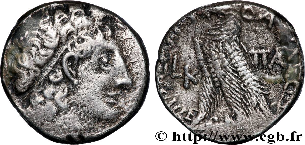 ÉGYPTE - ROYAUME LAGIDE - PTOLÉMÉE XII NEOS DIONYSOS Tétradrachme TTB