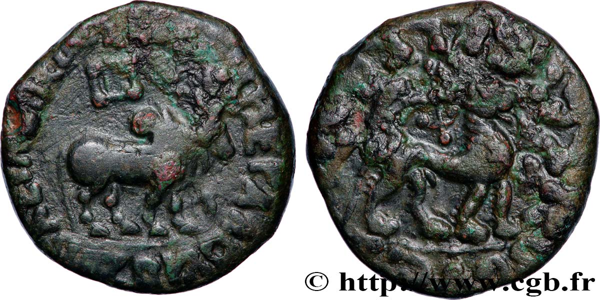 SKYTHIEN - KÖNIGREICH INDO-SKYTHIEN - AZES Tétradrachme bilingue fSS