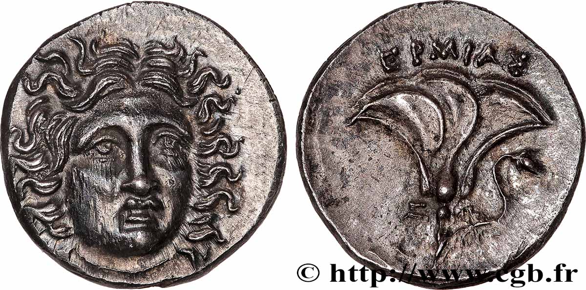 CARIA - ISOLA DI CARIA - PEREIA DI RHODOS Drachme MS/SPL